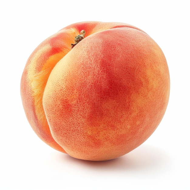 Photo ripe peach isolated on white background