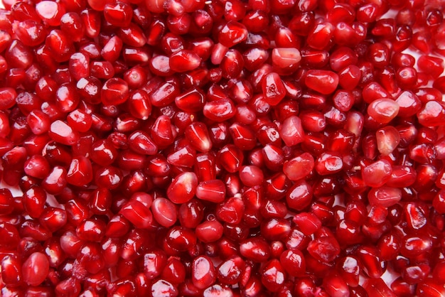 Ripe pomegranate closeup