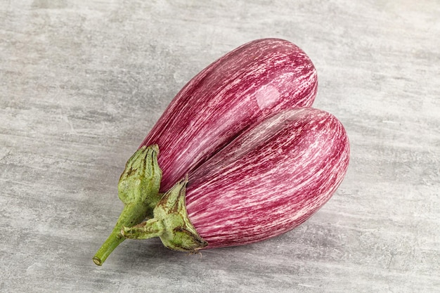 Ripe purple graffiti eggplant for cooking