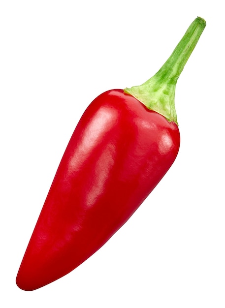 Ripe red hot chili  peppers vegetable isolated on white background. Hot peppers chili composition