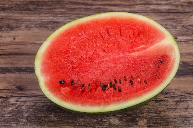 Ripe sweet juicy Half watermelon