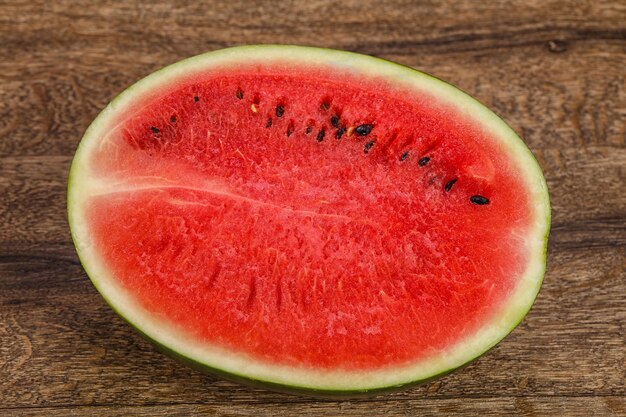 Ripe sweet juicy Half watermelon