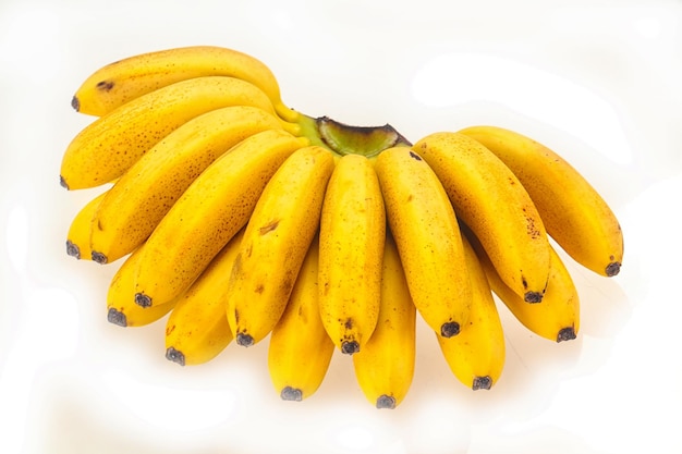 Ripe sweet Mini banana heap