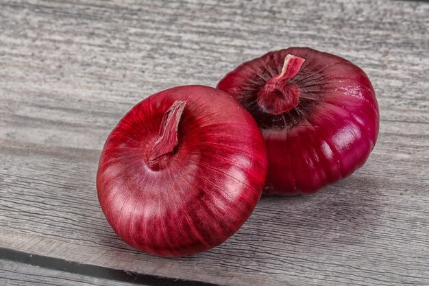 Ripe violet onion for cooking