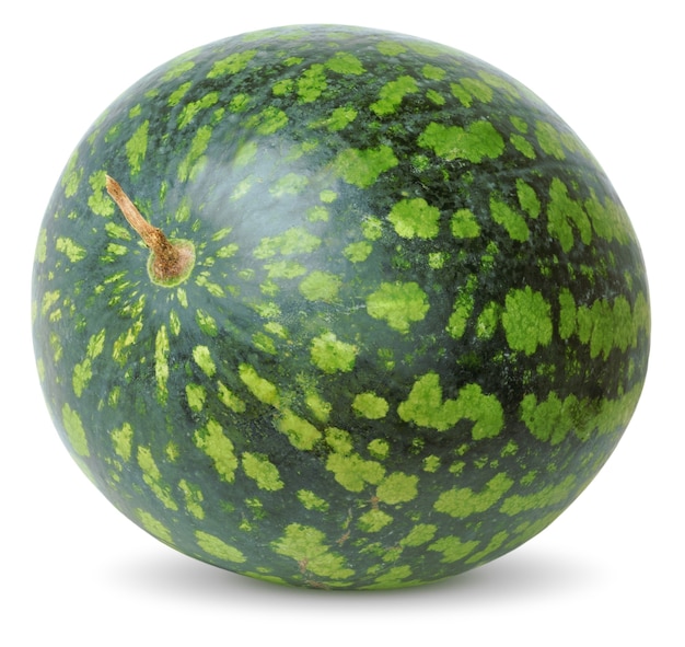 Ripe watermelon on white background