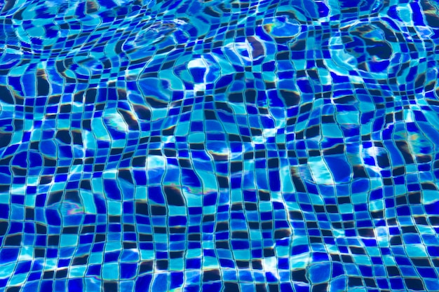 Ripple and flow with waves swimming pool bottom background