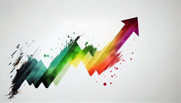 rising arrow indicator business chart