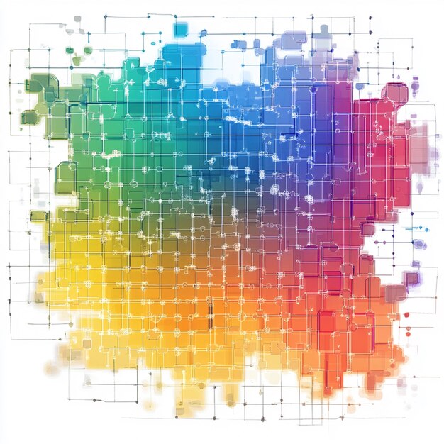 Photo risk heat map with different risk categories colorcoded