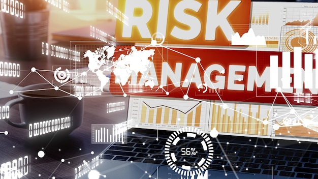 Photo risk management and assessment for business conceptual