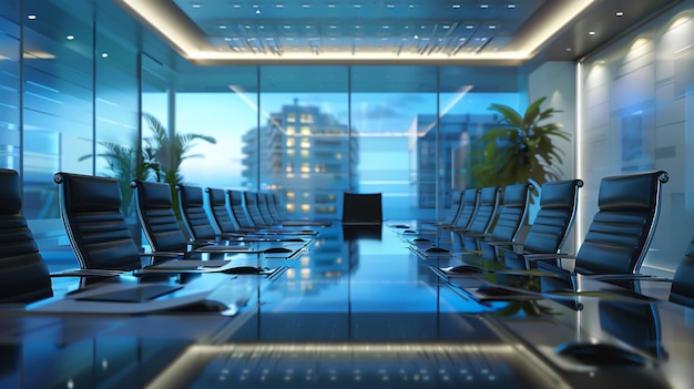 A risk management discussion in a modern boardroom where experts analyze potential risks develop