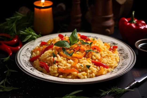 Risotto with Peppers and Sweet Onion yummy delicious LasagnaRisotto image