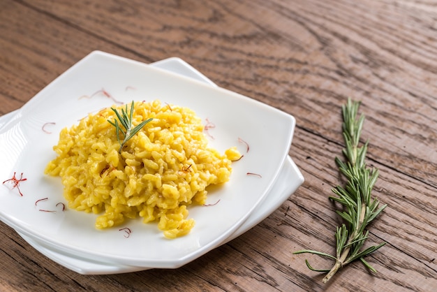 Risotto with saffron