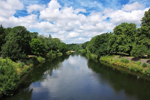 The river on Cardiff city, Wales, UK