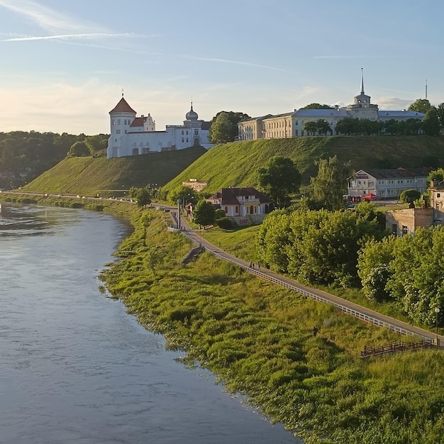 The river and the castle on the hill