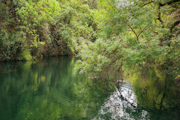 River flowing through the Sierra de Cazorla near Linarejos waterfall Spain