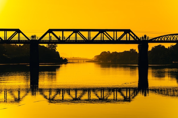 River Kwai Bridge, death railway bridge at Kanchanaburi, Thailand