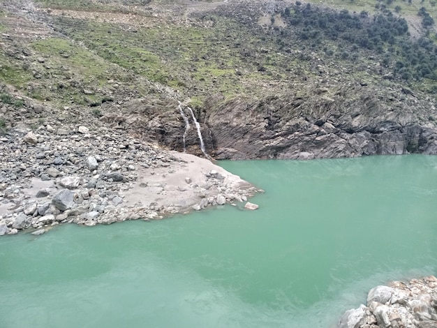 river mountain landscape backgground