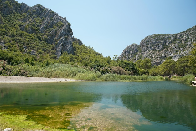 River in Olympus Ancient City in Kumluca Antalya Turkiye