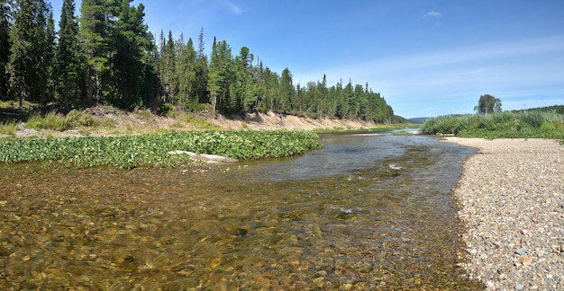 River panorama in the national Park Yugyd VA