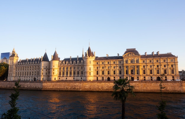 River Seine and the Conciergerie in Paris France