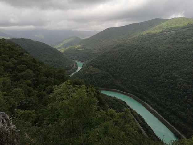 River soca making its way through the valley