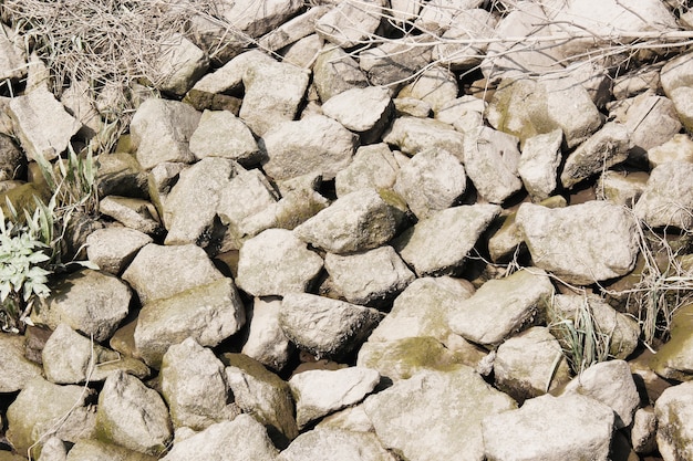 River stones background