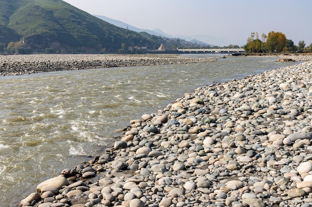 River swat beautiful view in winter