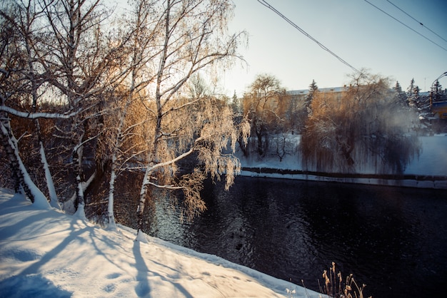 River in winter park