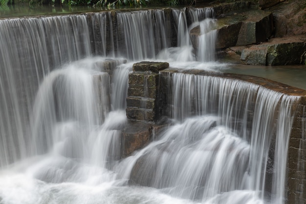 Rivers and waterfalls in the countryside