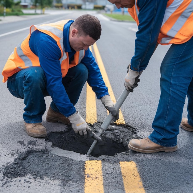 Photo road construction