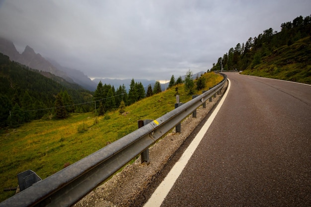 Road at the Dolomites