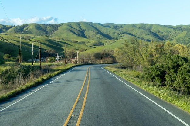 The road to the hills