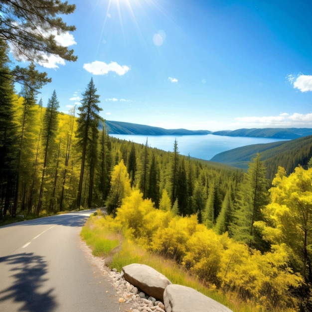 a road landscape