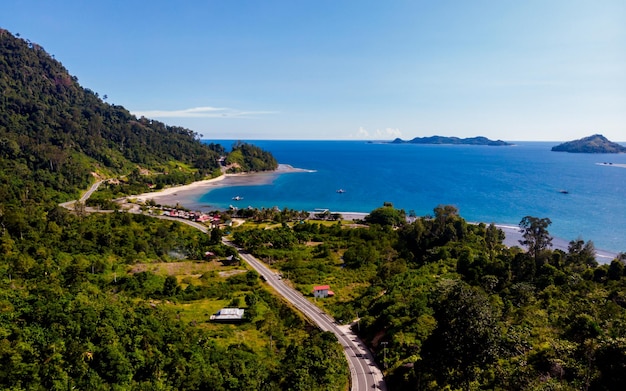 A road leading to the beach