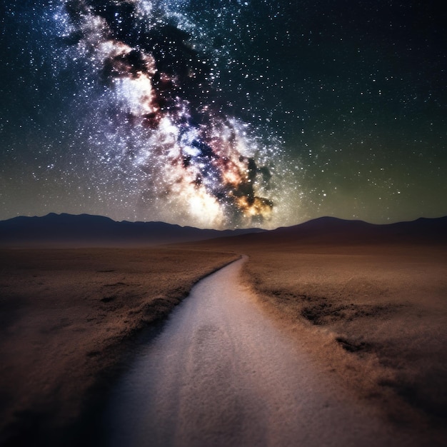 A road leading to the milky way