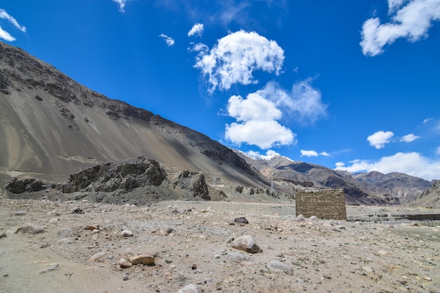 On the road in Leh Ladakh landscape.