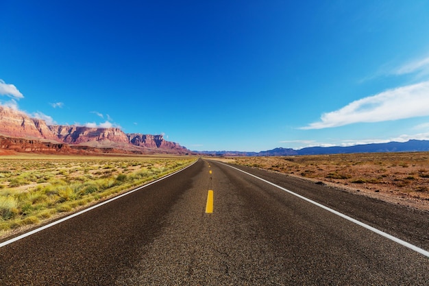 Road in the prairie country