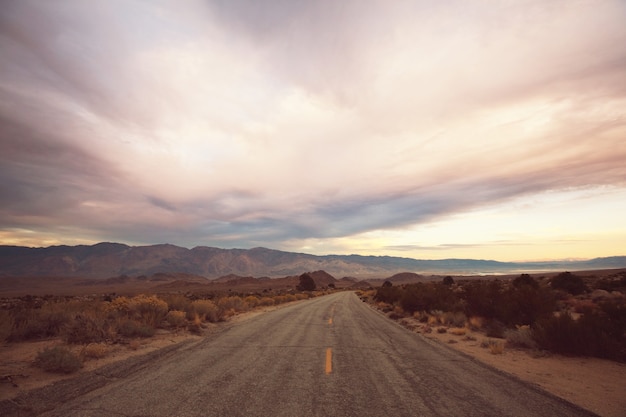 Road in the prairie country