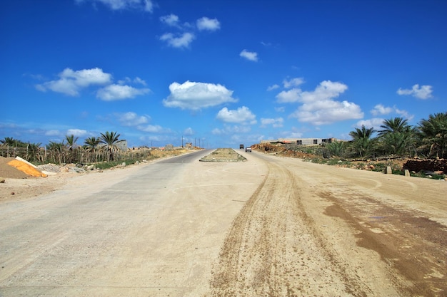 The road in Socotra island Indian ocean Yemen