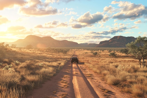 Photo road trip through the outback of australia