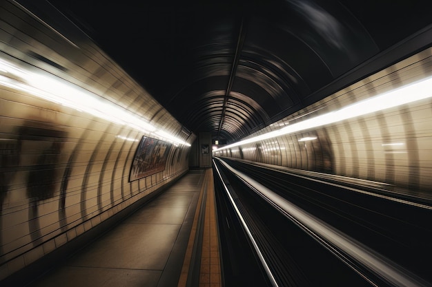 The road in the tunnel from Surrey with slow motion you can see