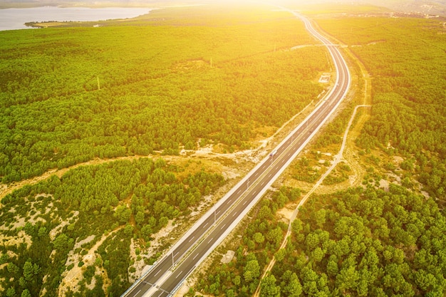 Road view from above