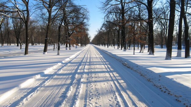 a road in the winter