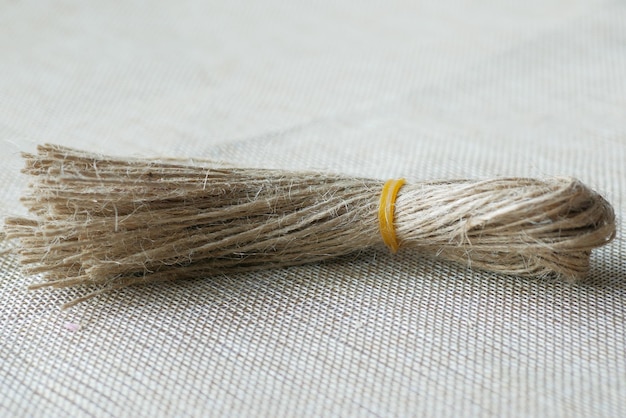 Roap texture on a table closeup