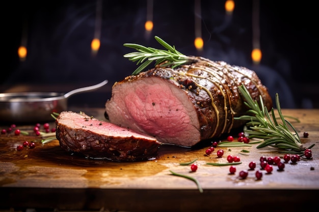 Roast Beef Tenderloin With Garlic and Rosemary