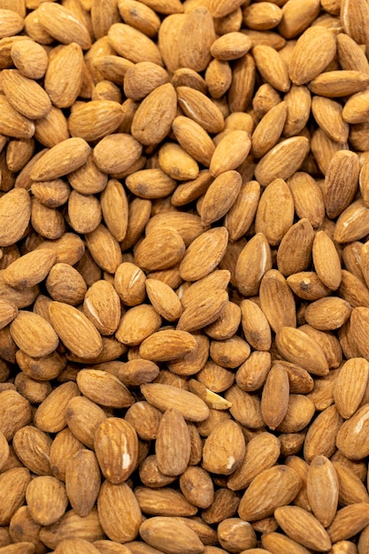 Roasted Almond Nuts Organic healthy food Closeup