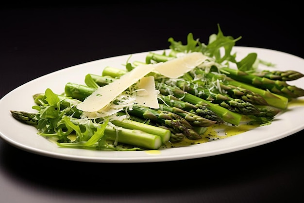 Photo roasted asparagus salad roasted asparagus with par salad food images 732jpg