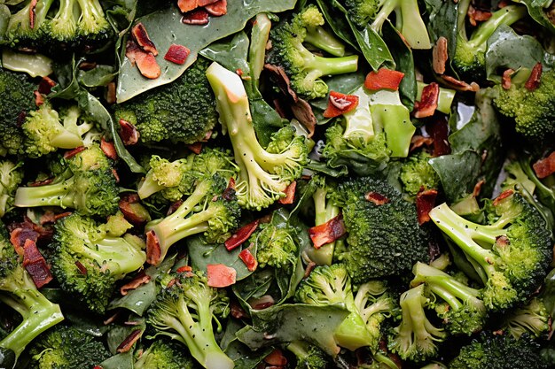 Roasted Broccoli Salad Top View