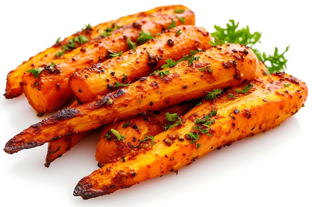 Roasted Carrots Coated in Spicy Sweet Blend