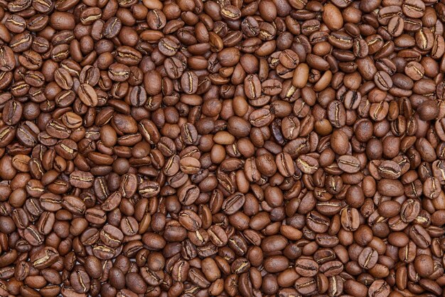 Roasted coffee beans background